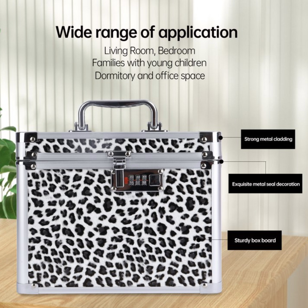 Combination Lock Box, Security Lock Boxes for Documents, Valuables, Medicine