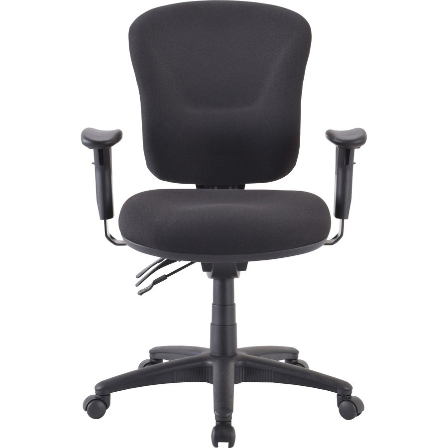 Lorell LLR66128 Mid-back Task Chair Black Frame 225 lb Capacity