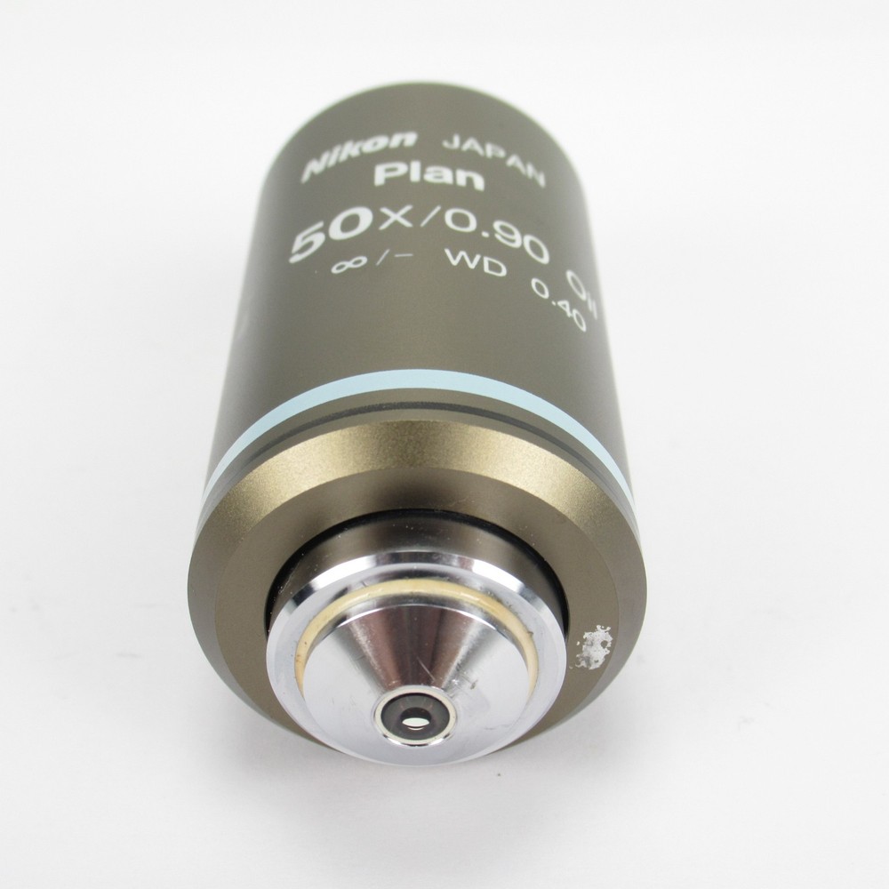 NIKON PLAN 50X/0.90 OIL WD 0.40 CFI INFINITY ECLIPSE MICROSCOPE OBJECTIVE