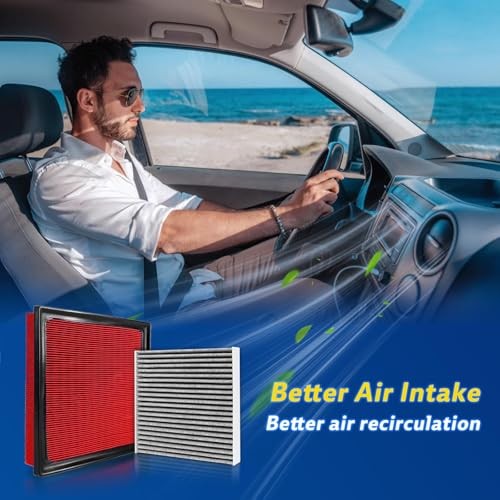 Cabin Engine Air Filter Kit for Highlander 2014 2015 2016 2017 2018 2019