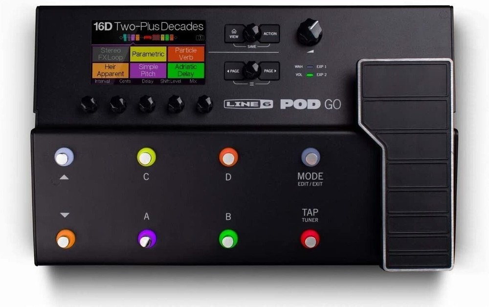Line 6 POD Go Guitar Multi-Effects Processor Black NEW