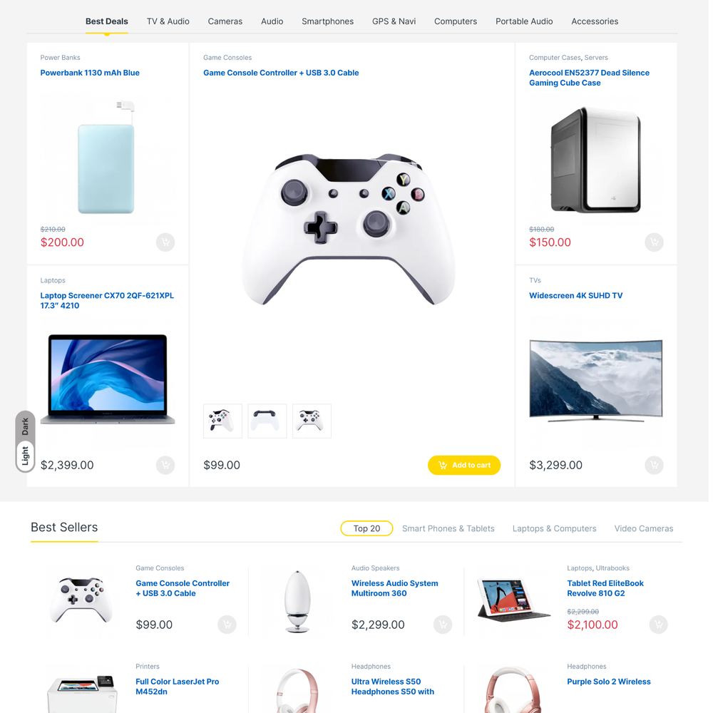 Electronics Store Website Design with Free 5GB VPS Web Hosting
