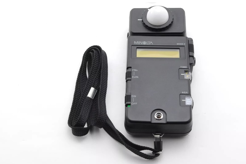Minolta Flash Meter III with Spherical Diffuser (Ambient/Flash) With Case WORKS!