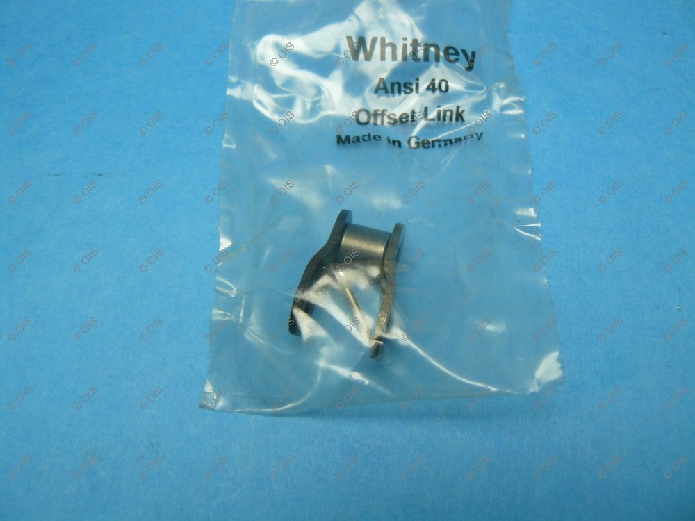Whitney ANSI 40 O/L Master Offset Link Chain Cottered New