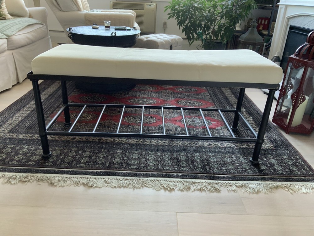 Pottery Barn Metal Bench
