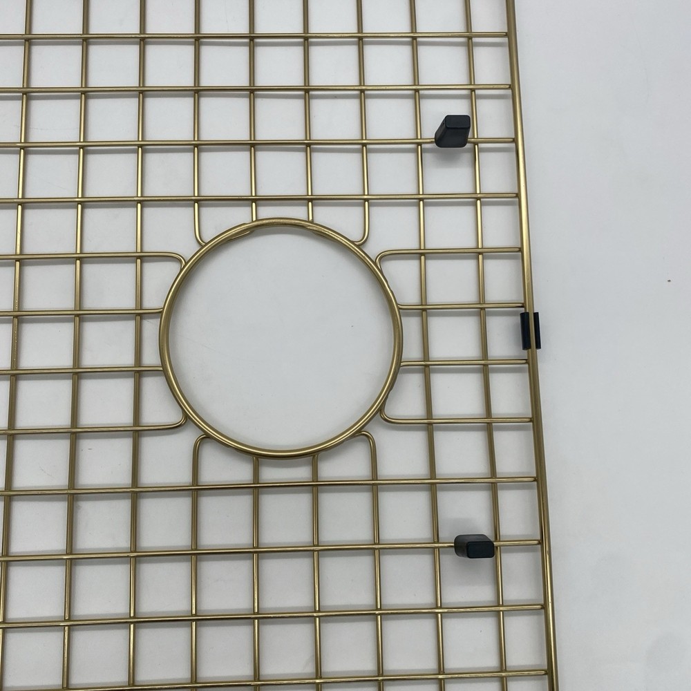Starstar Sinks Protector Matte Gold Stainless Kitchen Sink Bottom Grid 26x14