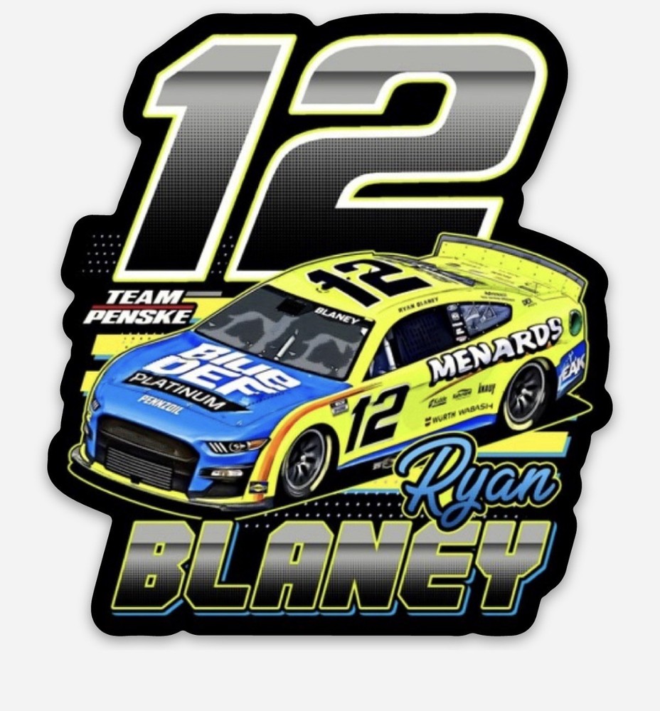 Ryan Blaney 12 NASCAR  Vinyl Sticker Decal
