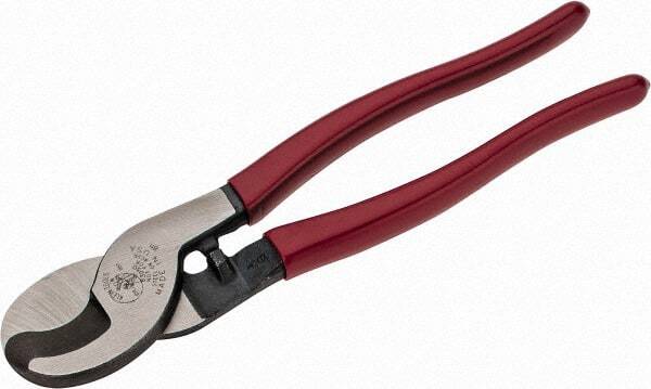 Klein Tools 9-1/2" OAL, 4/0 AWG Capacity, Cable Cutter Plastic Coated Handle