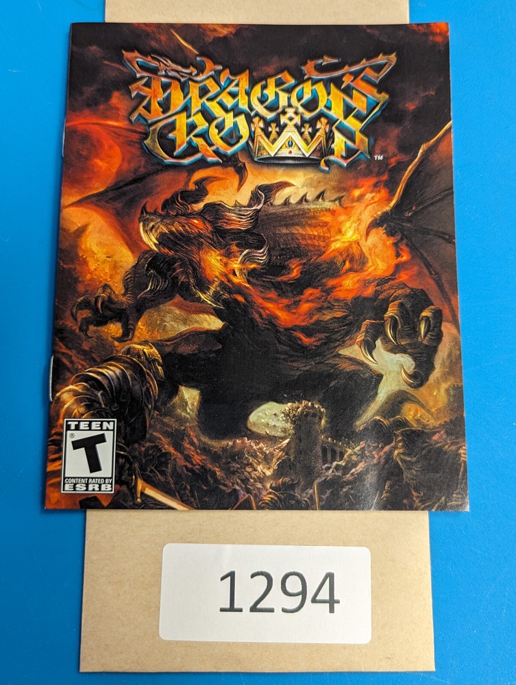 Dragons Crown - PS3 - Manual Only **NO GAME!