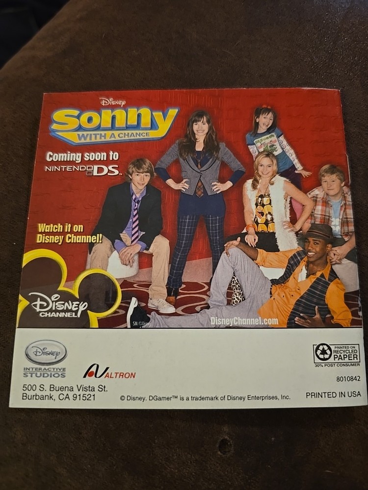 Jonas Brothers Band Nintendo DS MANUAL ONLY Authentic