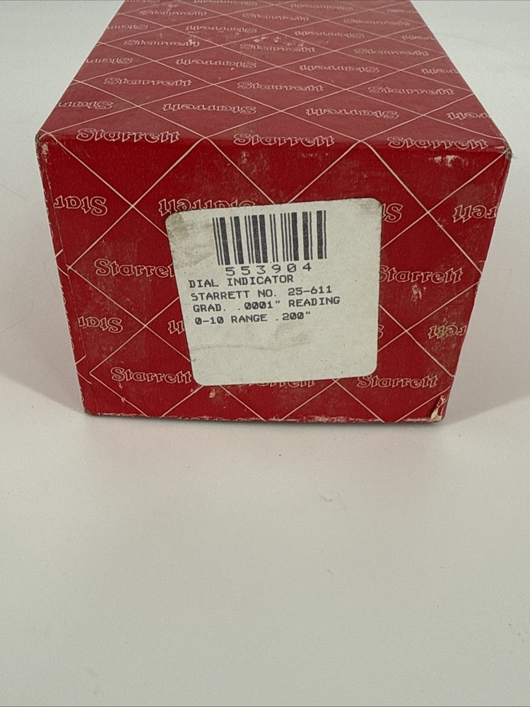 STARRETT No. 25-611 Dial Indicator