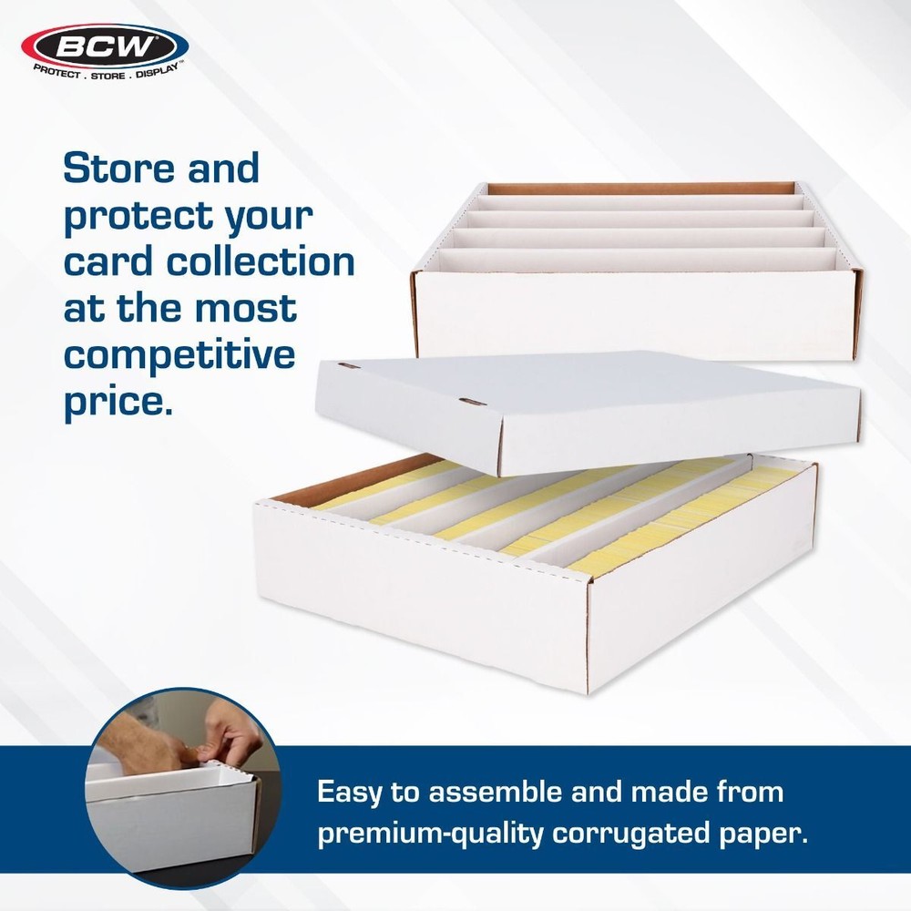 10 BCW 5000 count Super Monster Card Storage Boxes