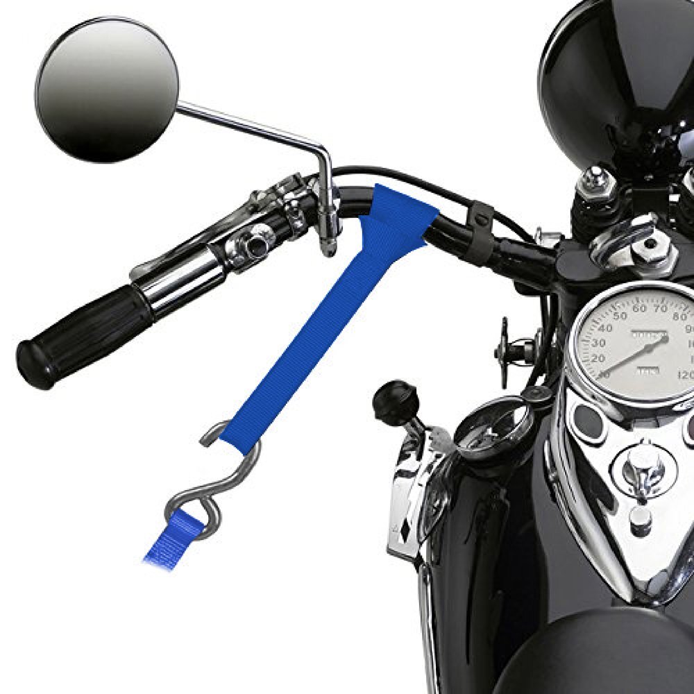 6 Pack Heavy Duty Soft Loop Tie Down Straps Lashing Motorcycle Handlebar 4500LBS