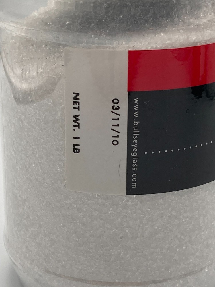 Bullseye Compatible Clear Frit Fine 1 pound jar