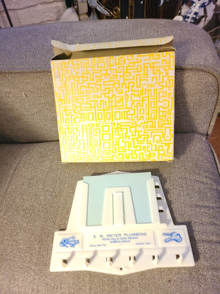 Vintage Wall Mount Key Rack Advertising