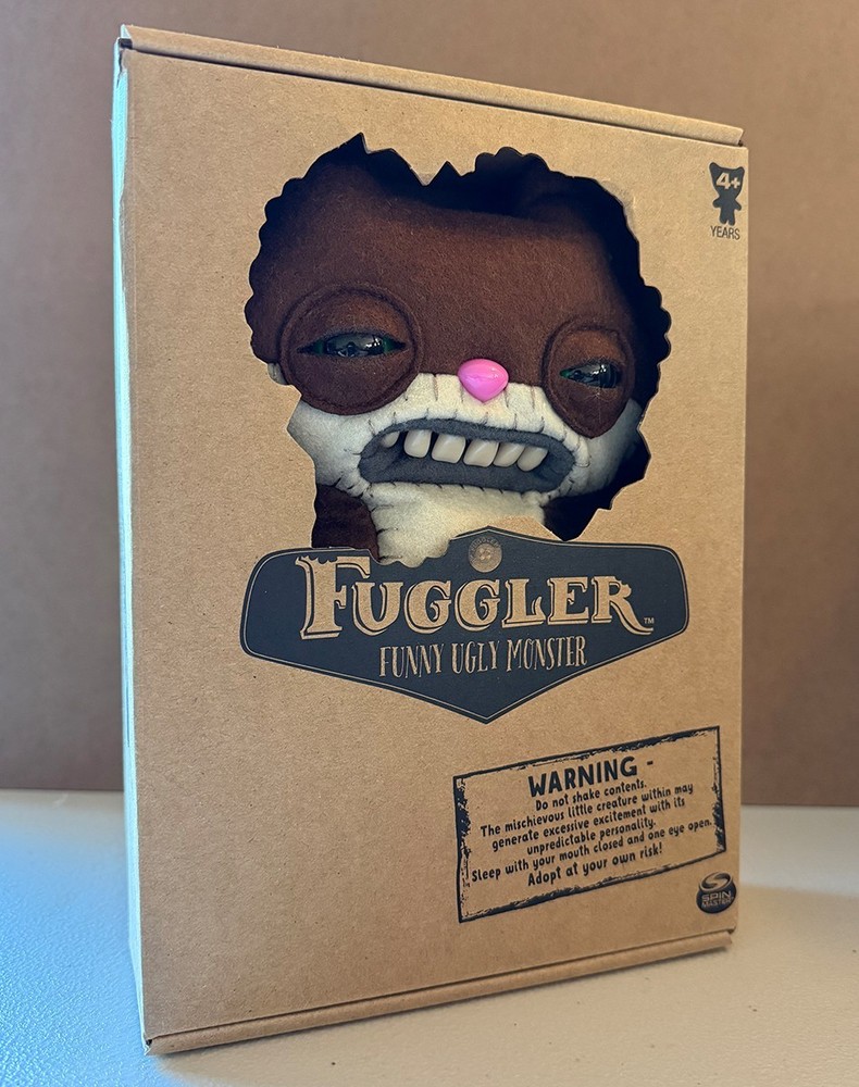 Fuggler Sketchy Squirrel Brown Felt Spinmaster Ugly Monsters MIB Sealed #2