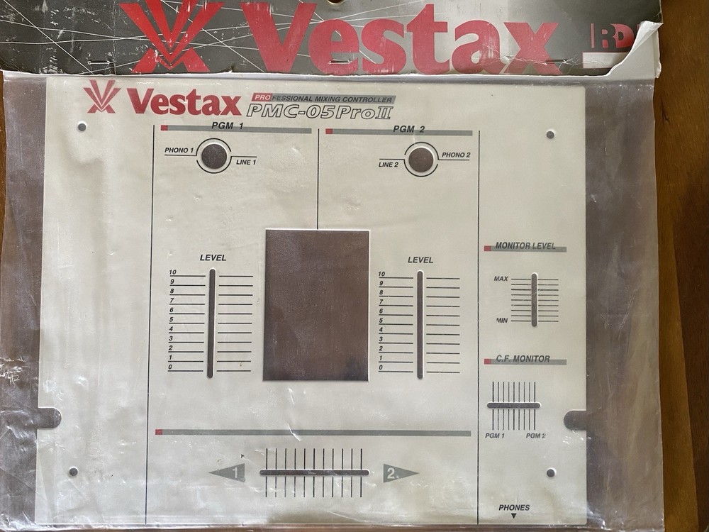 Vestax PMC-05 Pro, II Replacement Part White Faceplate