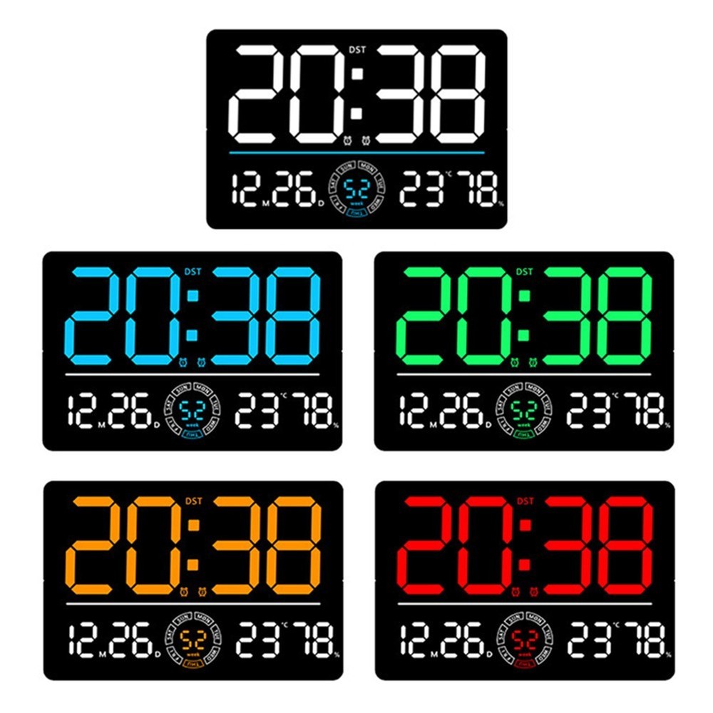 Adjustable Brightness Digital Alarm Clock for Enhanced Visibility at Night