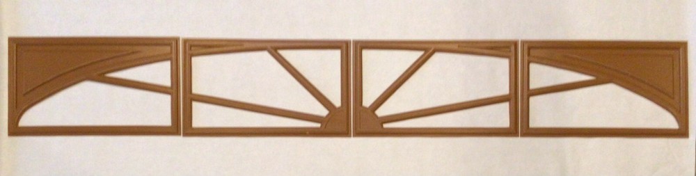 8 Amarr Sunray Replacement Inserts for Amarr Short Panel Garage Doors Golden Oak