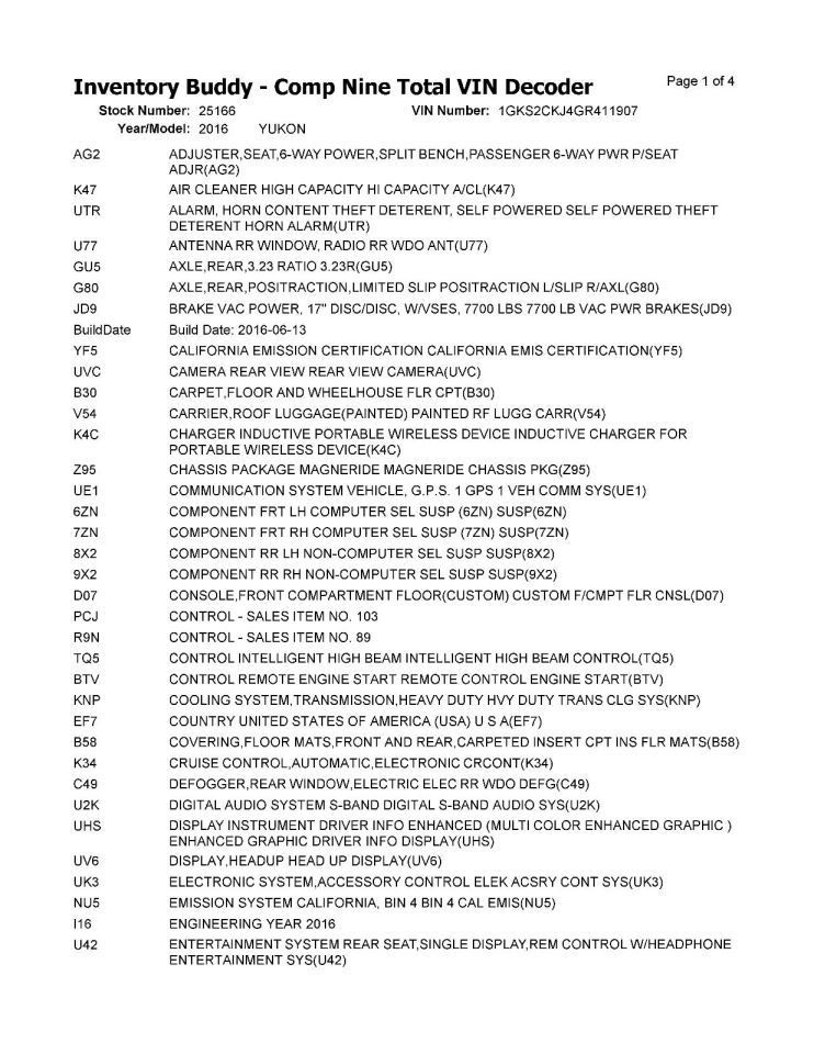 YUKON 2016 Jack 1550862