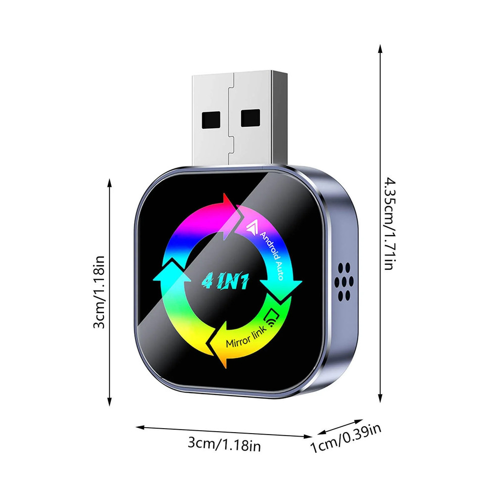 Wireless CarPlay USB Adapter With Screen Mirror