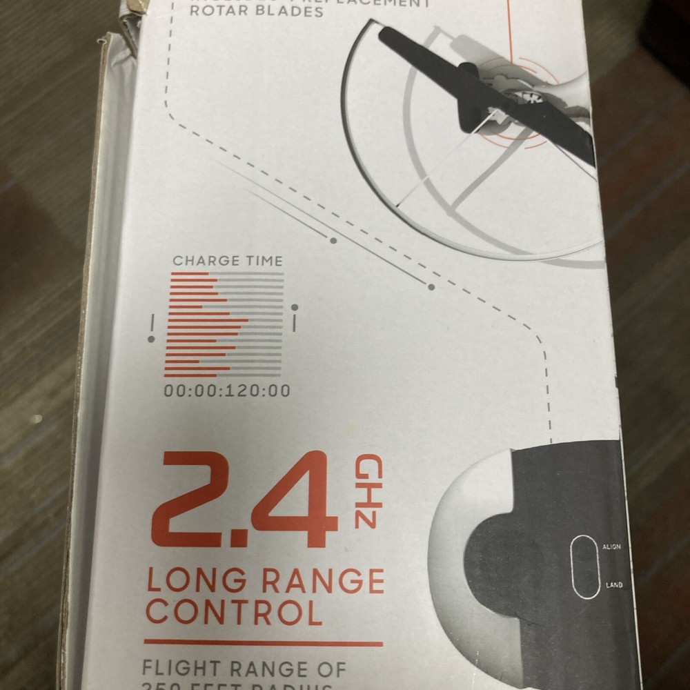 Sharper Image Fly + Drive 7" Drone Open Box Missing Charger