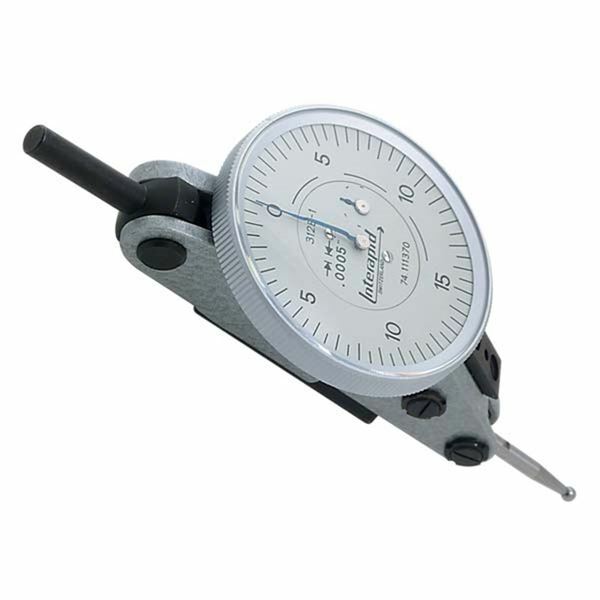 Interapid 312B-1 .060" 0-15-0 1-1/2" Dial Horizontal Dial Test Indicator