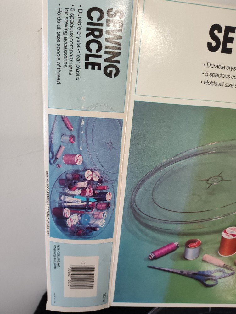 VTG NIB Sewing Circle Plastic Organizer