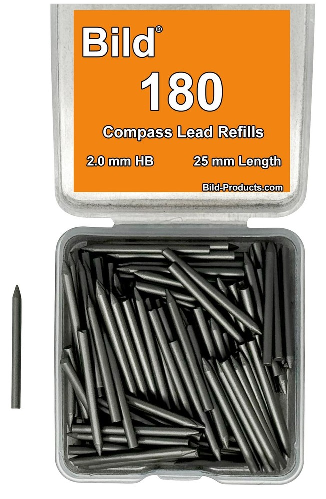180 Premium Compass Lead Refills (Compass, 2.0 mm)