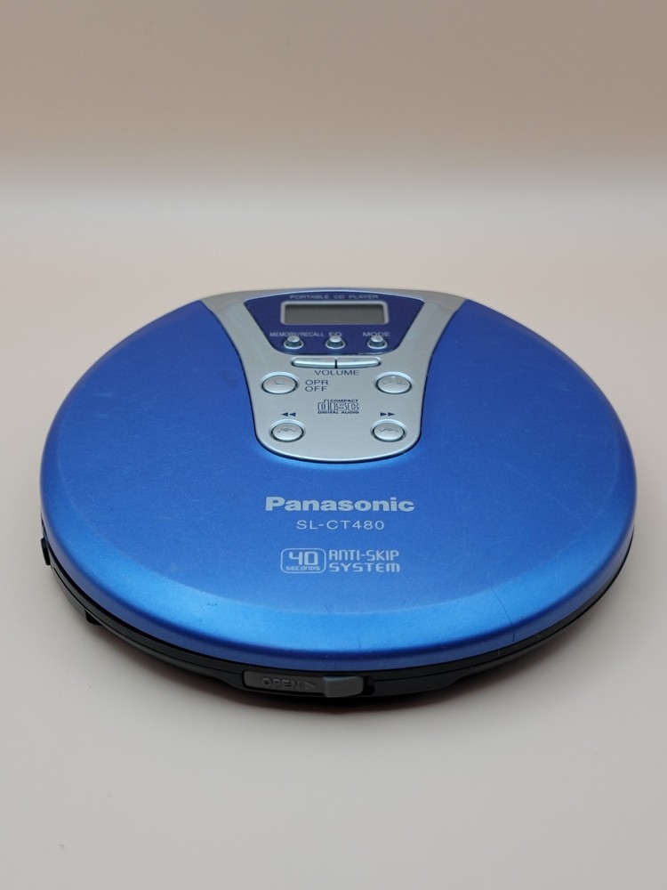 *READ DESCRIPTION*Panasonic SL-CT480 CD Player 40 Sec Anti-Skip System - Blue