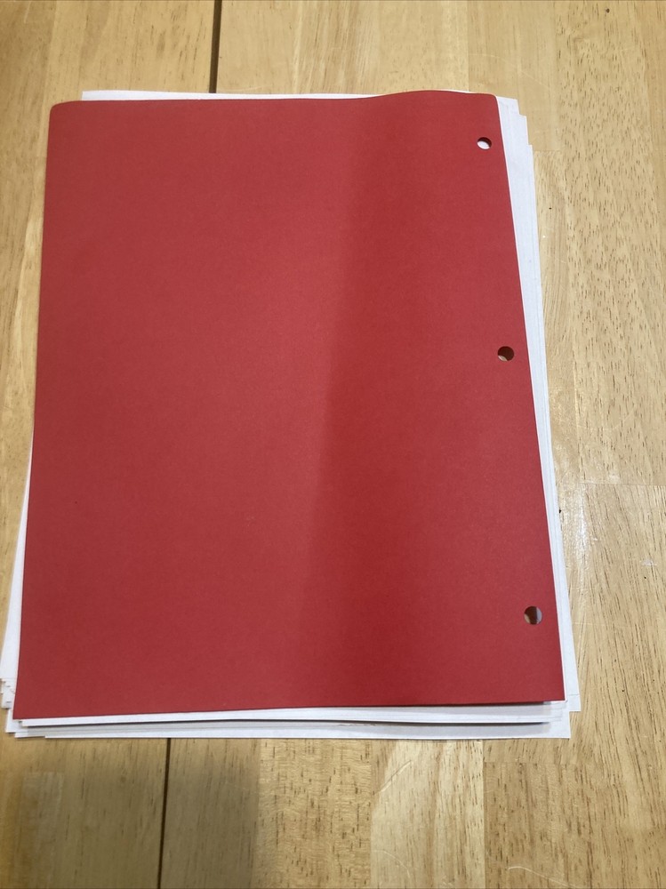 Vintage Original Aliens VS Predator Movie Script Awesome