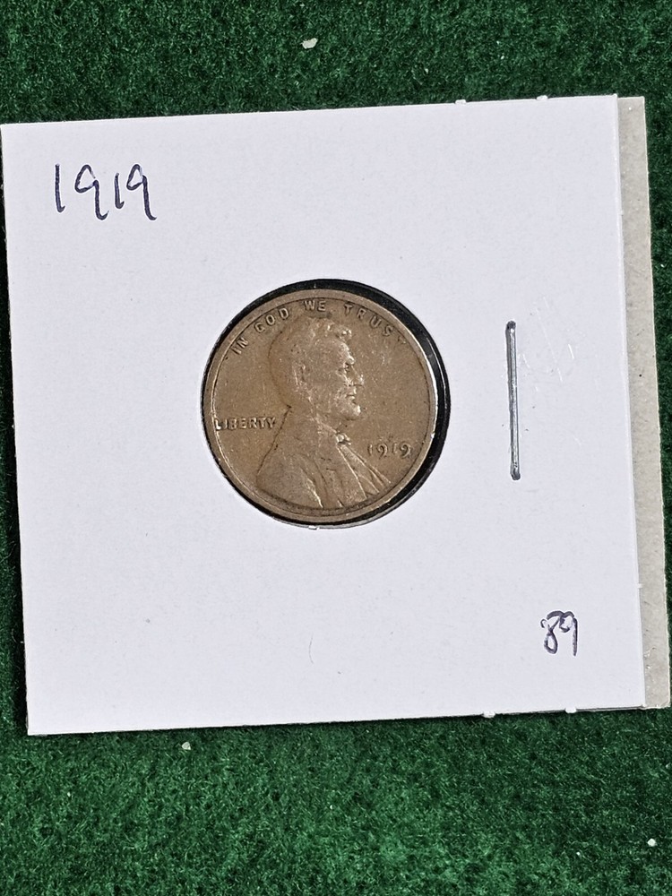 1919 Lincoln Wheat Cent 1C