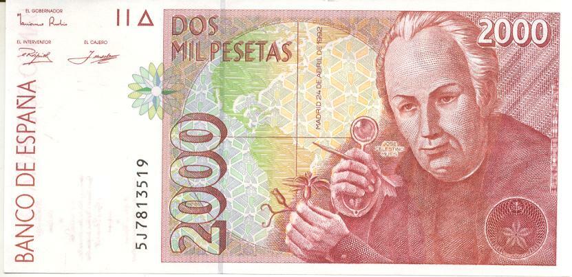 SPAIN 2.000 PESETAS 24/04/1992