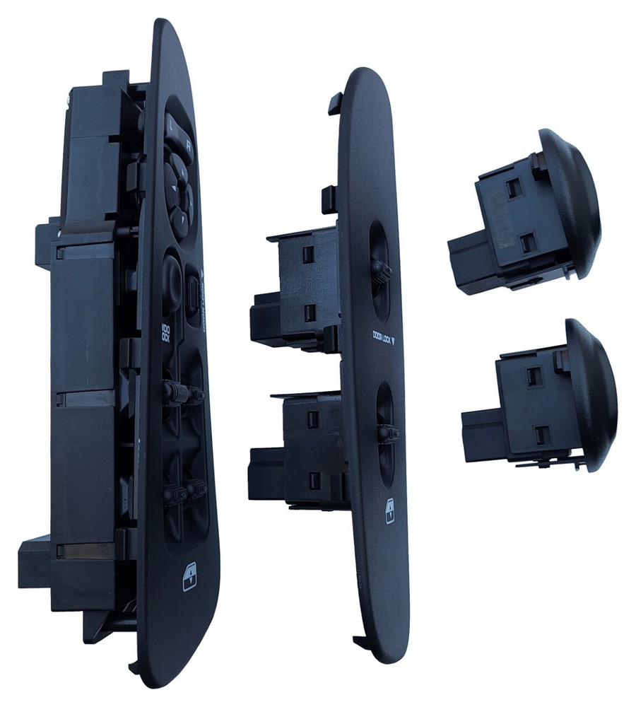 SWITCHDOCTOR Fully Assembled Window Switch set for 2002-2008 Dodge Ram (Black)