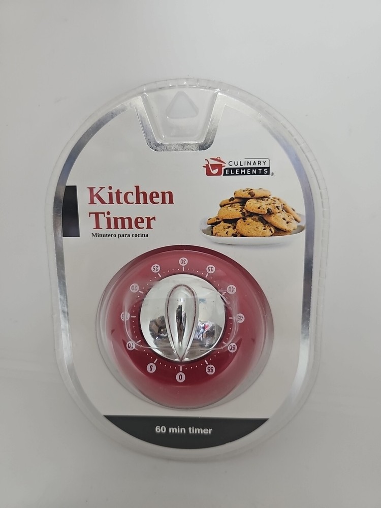 Red 60 Minute Kitchen Timer by Culinary Elements Item# 05835