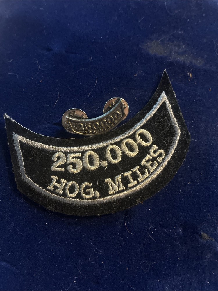 Hog Miles 250,000 Patch + Pin harley davidson motorcycle owners group