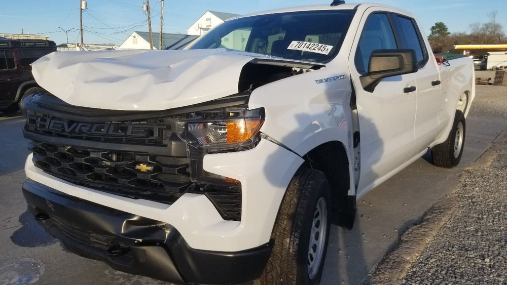 25 CHEVY SILVERADO 1500 BASE DOOR FRONT RIGHT PASSENGER WHITE EXTENDED CAB