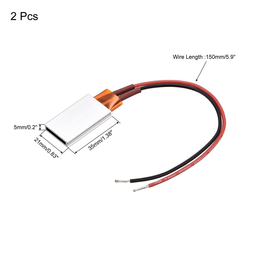 Heating Element 12V 7W-50W 200C Consistent Temperature Ceramic 2pcs