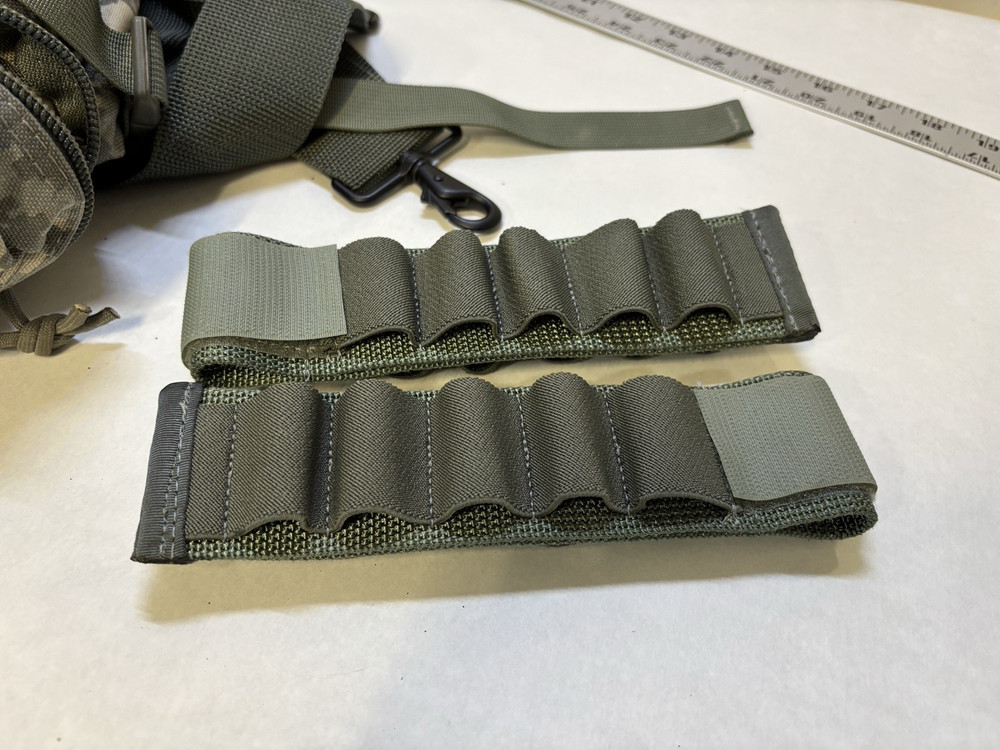 Molle II Shotgun Shell Ammo & Bugout Bag 4 Compartments w Strap & Shell Holders