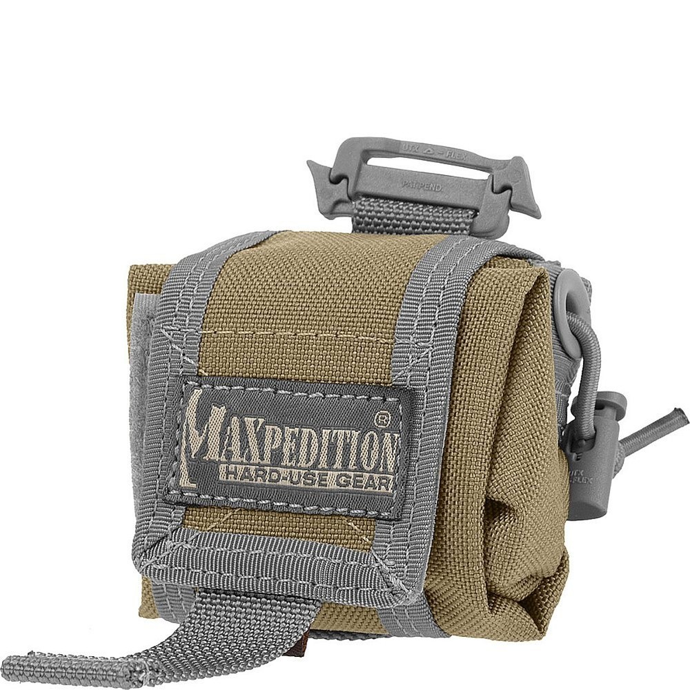 Maxpedition Mini Rollypoly Folding Dump Pouch Small, Khaki-foliage