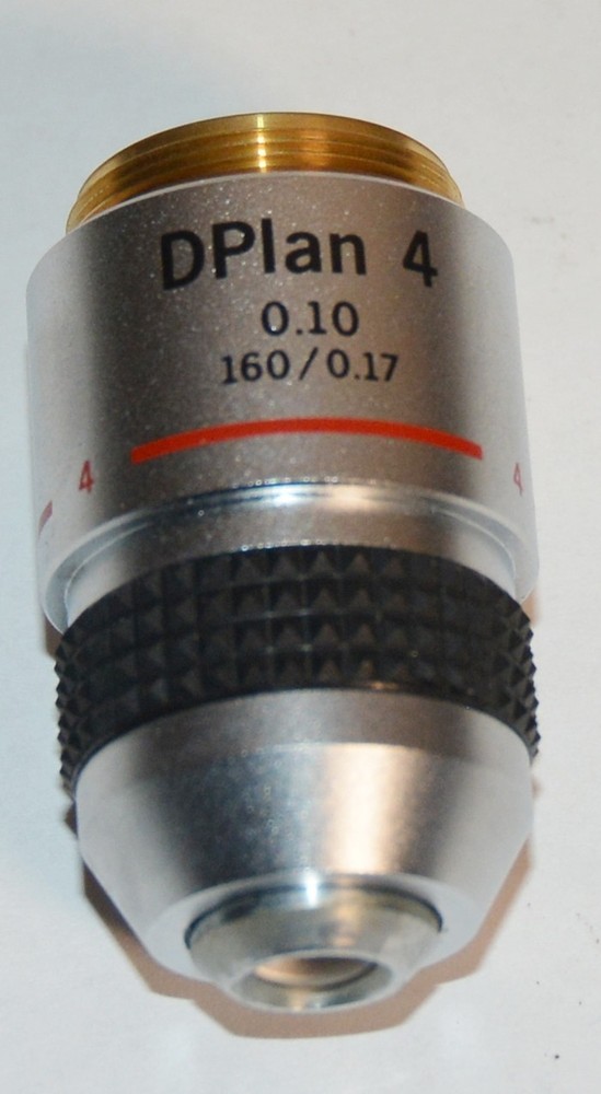 Olympus DPlan 4 0.10 160/0.17 Microscope Objective 4X