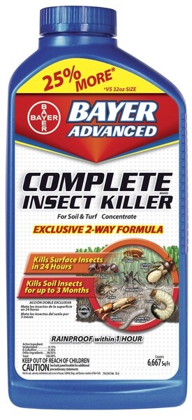 BioAdvanced 700270B Bayer Complete Insect Killer For Lawns Concentrate - 32oz