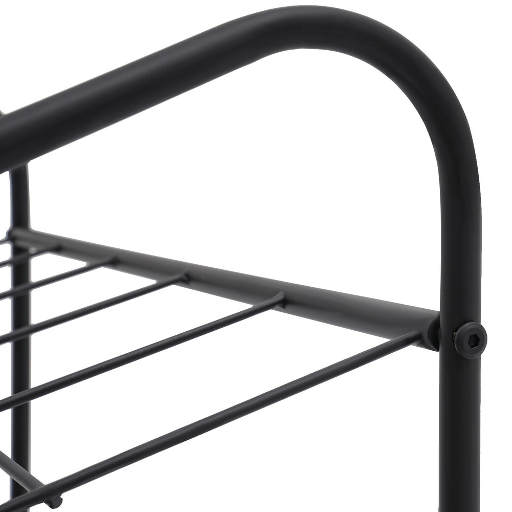 Mobile Paper Rolls Organizer Floor Storage Rack Material Roll Dsplay Rack Black