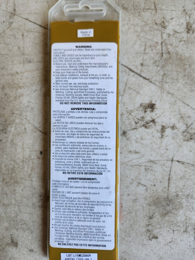 *NEW* Weld-Forge 332-7GL Tungsten Electrodes (#132)