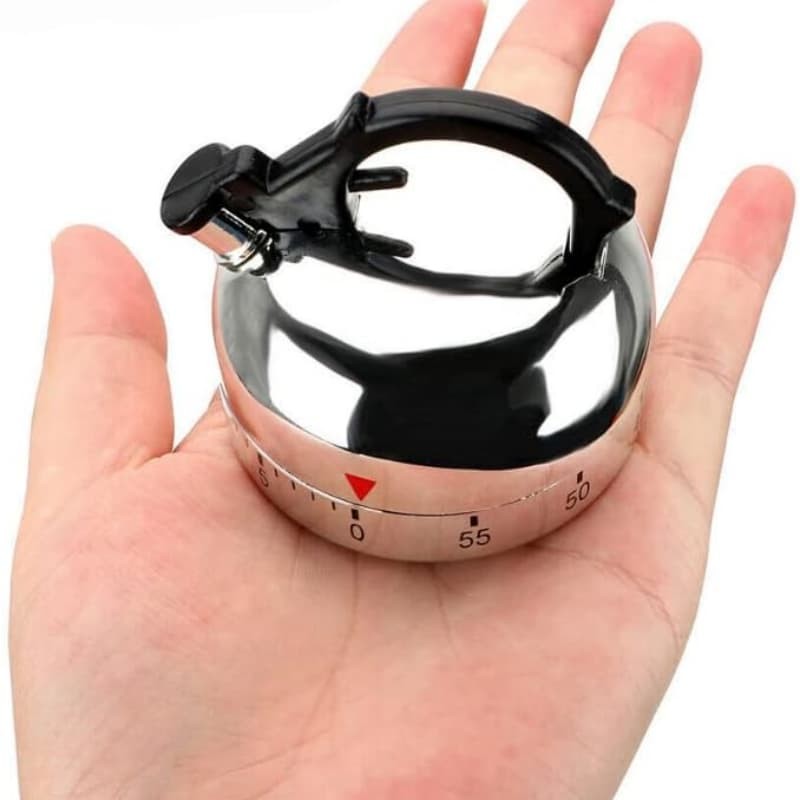 Kitchen Cooking Timer Count-Down Up Clock Alarm Reminder Kettle Shape 60 Minute