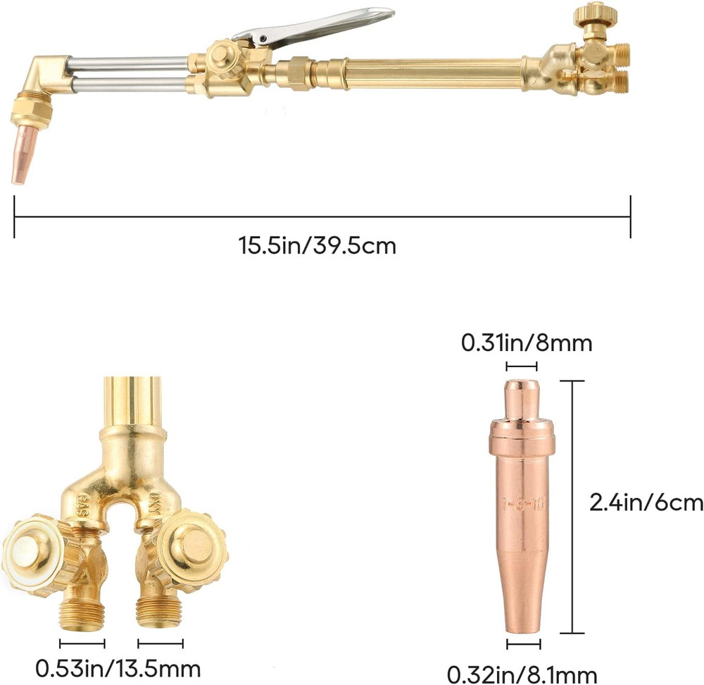 Medium Duty Oxygen/Acetylene Welding Torch | Victor Type Torch Handle with One 3