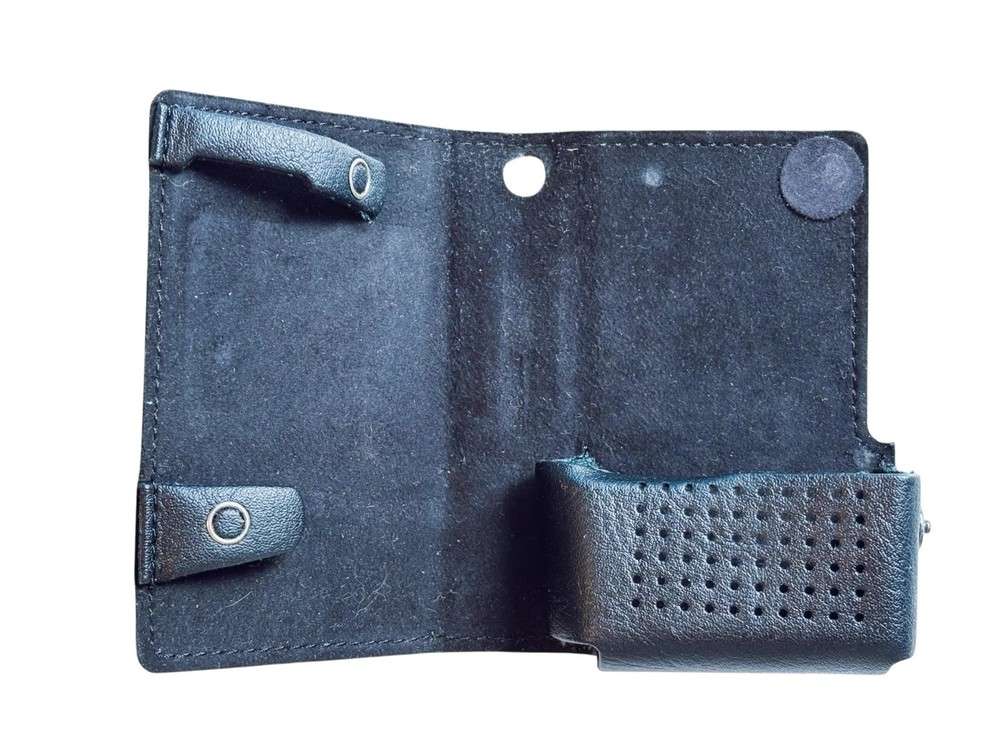 Used Leather Case For Sony M‑88 Microcassette Recorder -Black