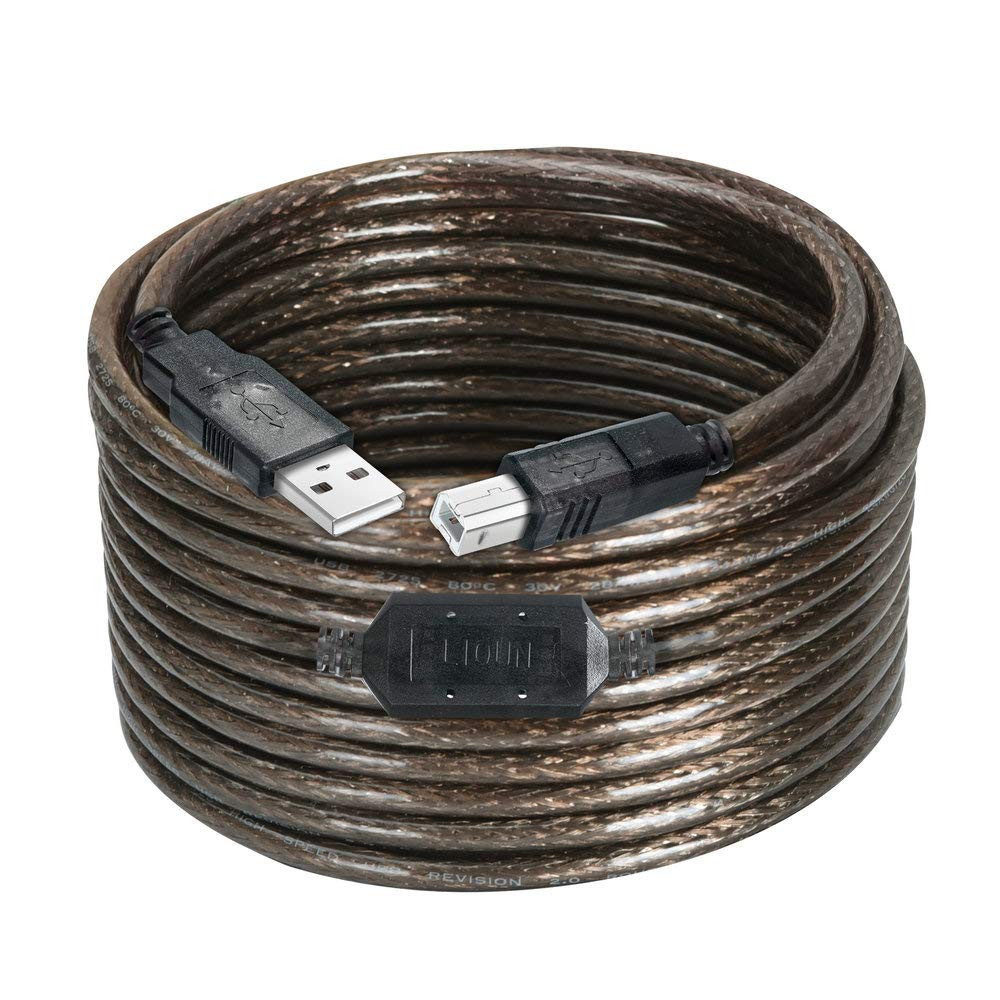Long USB Printer Cable 40 Ft, USB 2.0 Type a to B, High-Speed Printer/Scanner Co