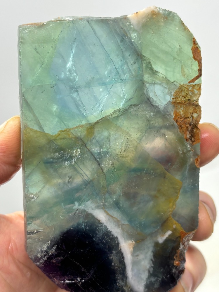 Fluorite slab Cabbing Lapidary Combo Ship Avail
