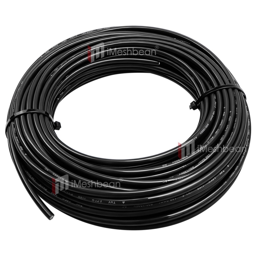 100ft Solar Panel Extension Cable 10AWG 6mm² Tinned Copper PV Cable Solar Wire